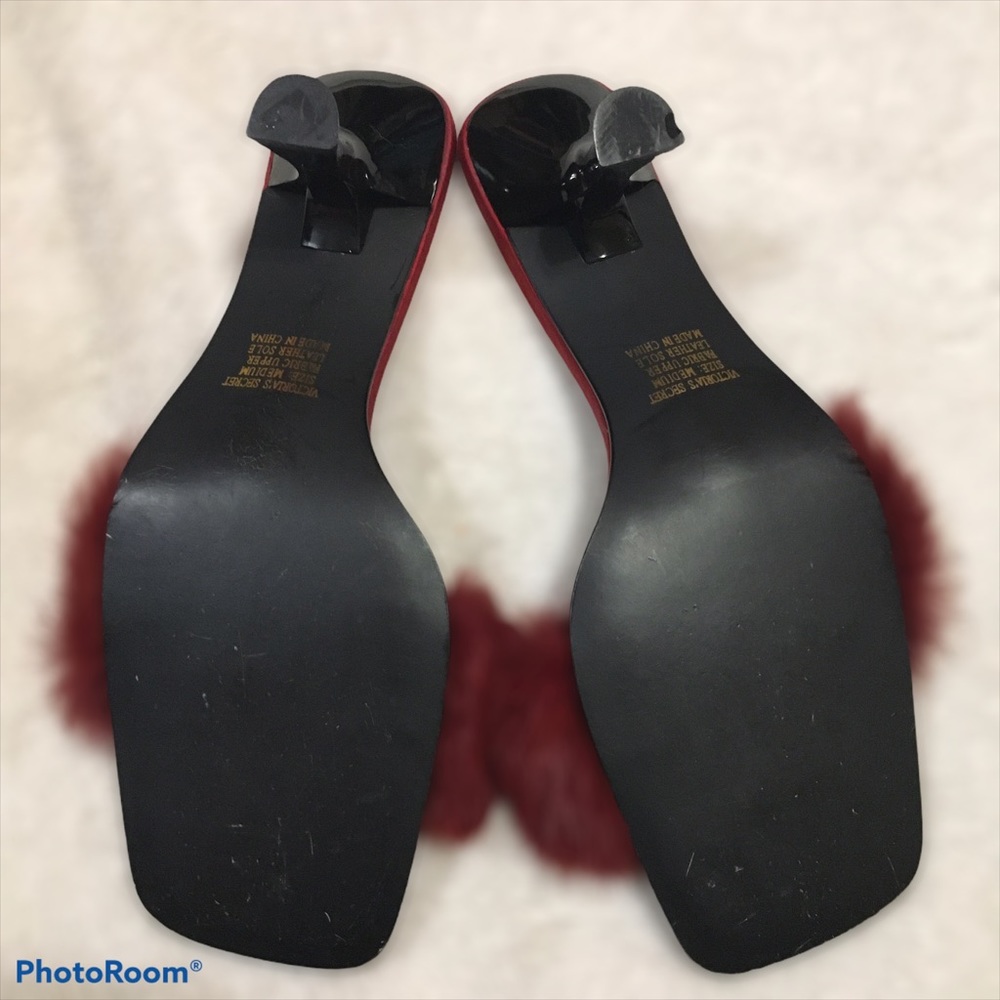 Victoria Secret Vintage Faux Fur Kitten Heels 8 - Picture 11 of 11